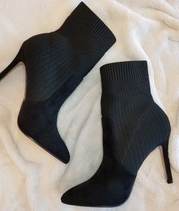 Catherine Malandrino Stretch-Knit Booties 9.5